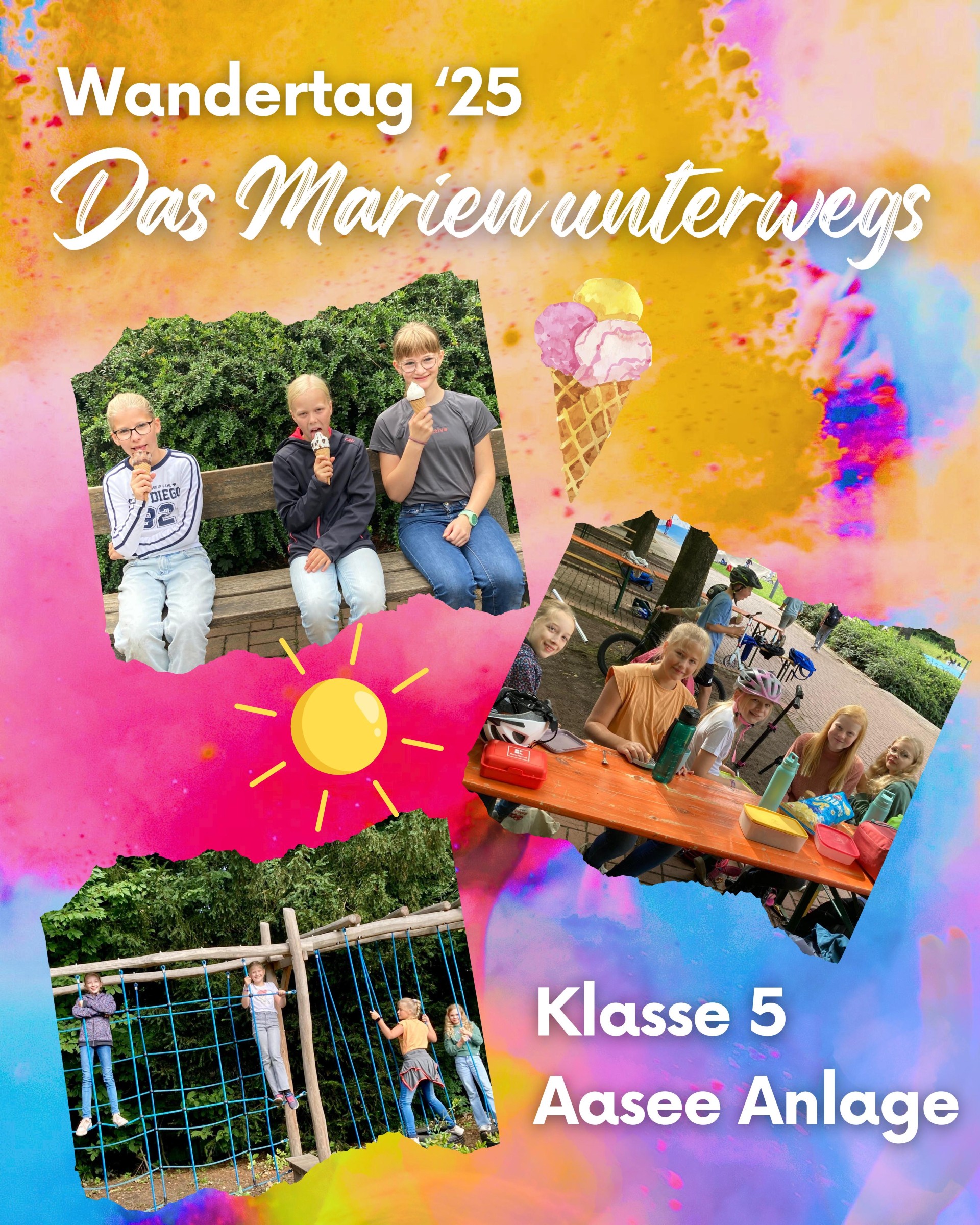 Nachrichtenbild: Das Mariengymnasium unterwegs - Impressionen vom Wandertag