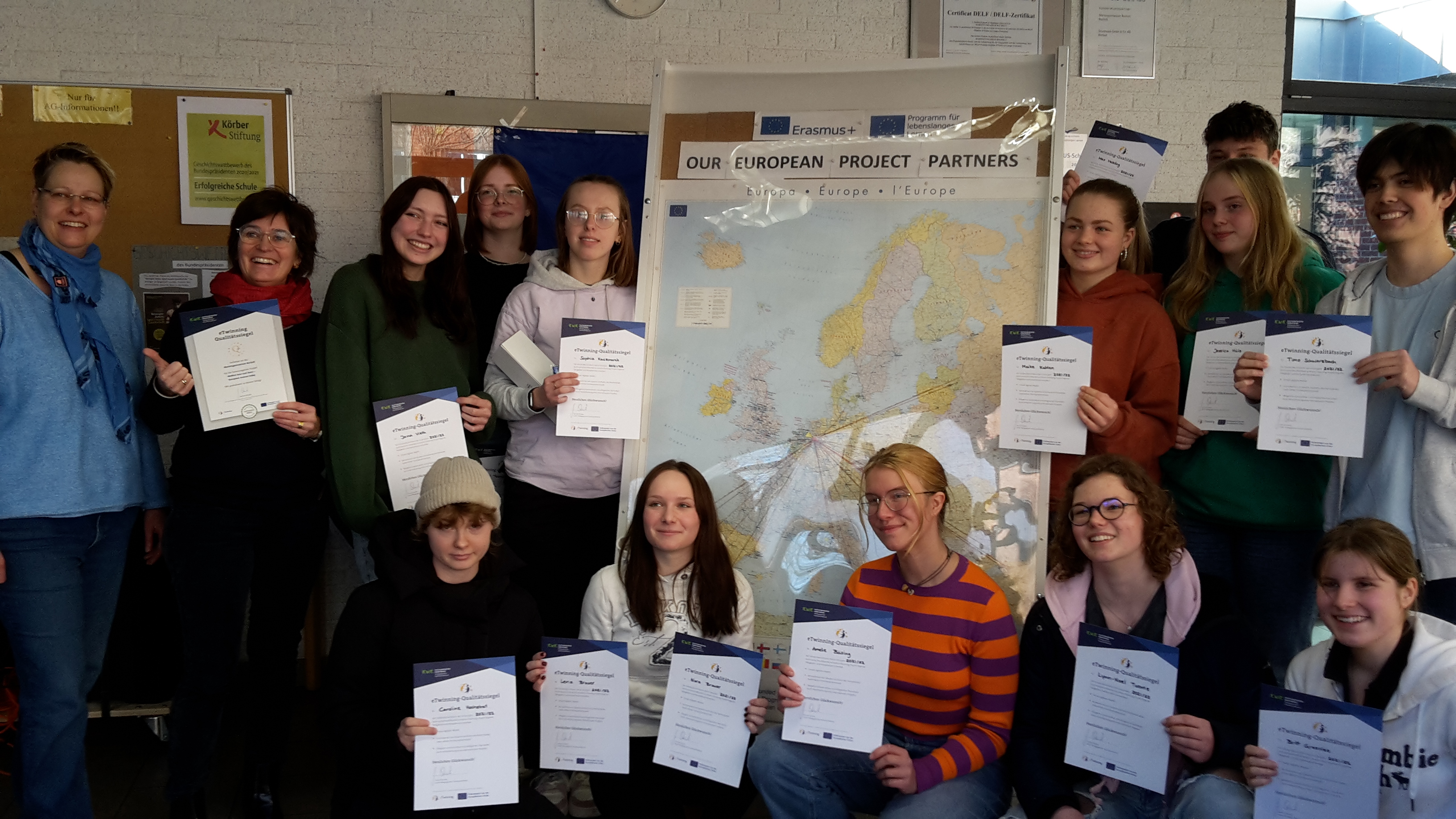 Nachrichtenbild: eTwinning- Qualitätssiegel für unser Erasmus+-Projekt „Women here and there“