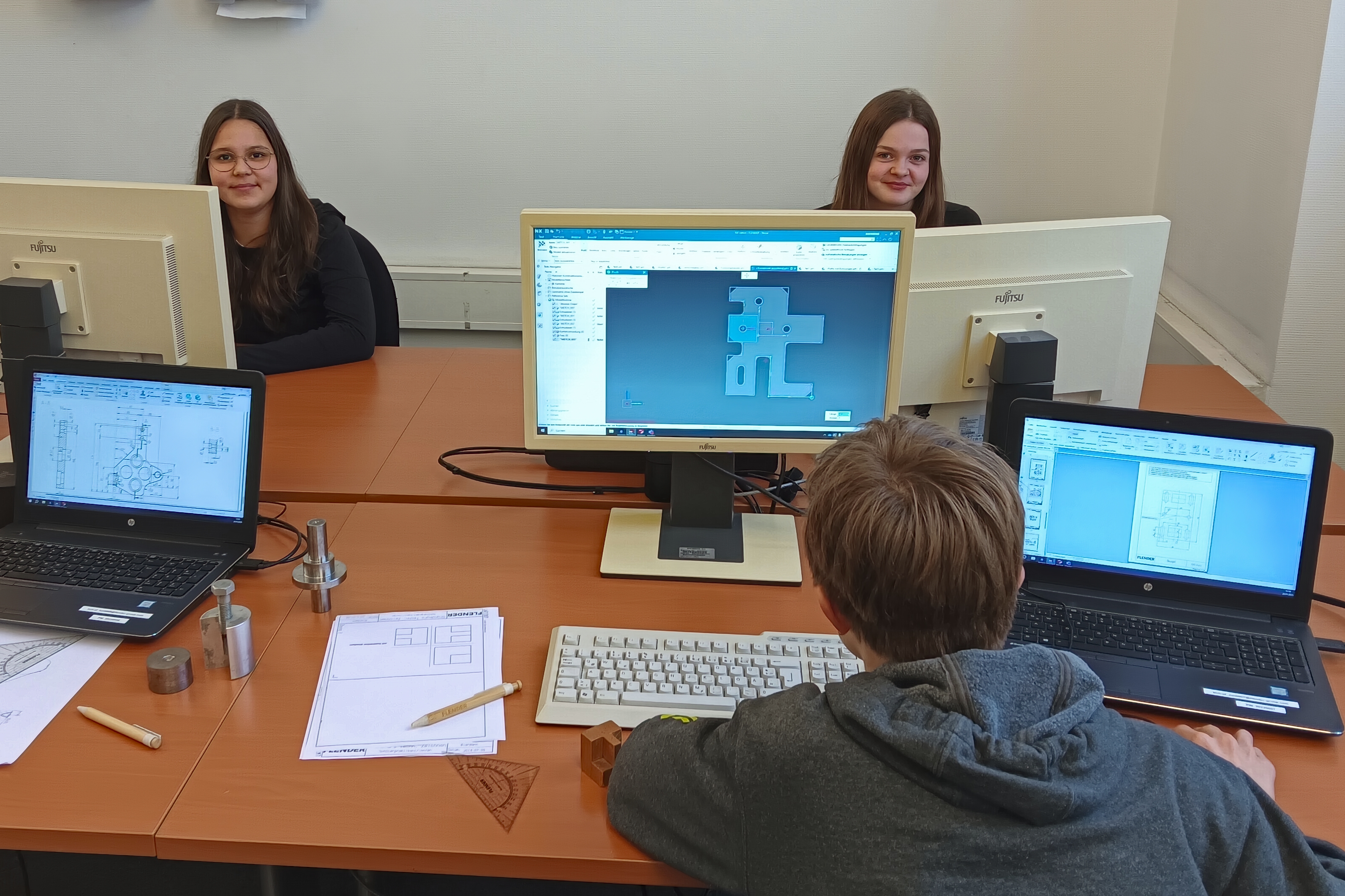 Nachrichtenbild: 3D-CAD-Workshop an der Flender Academy