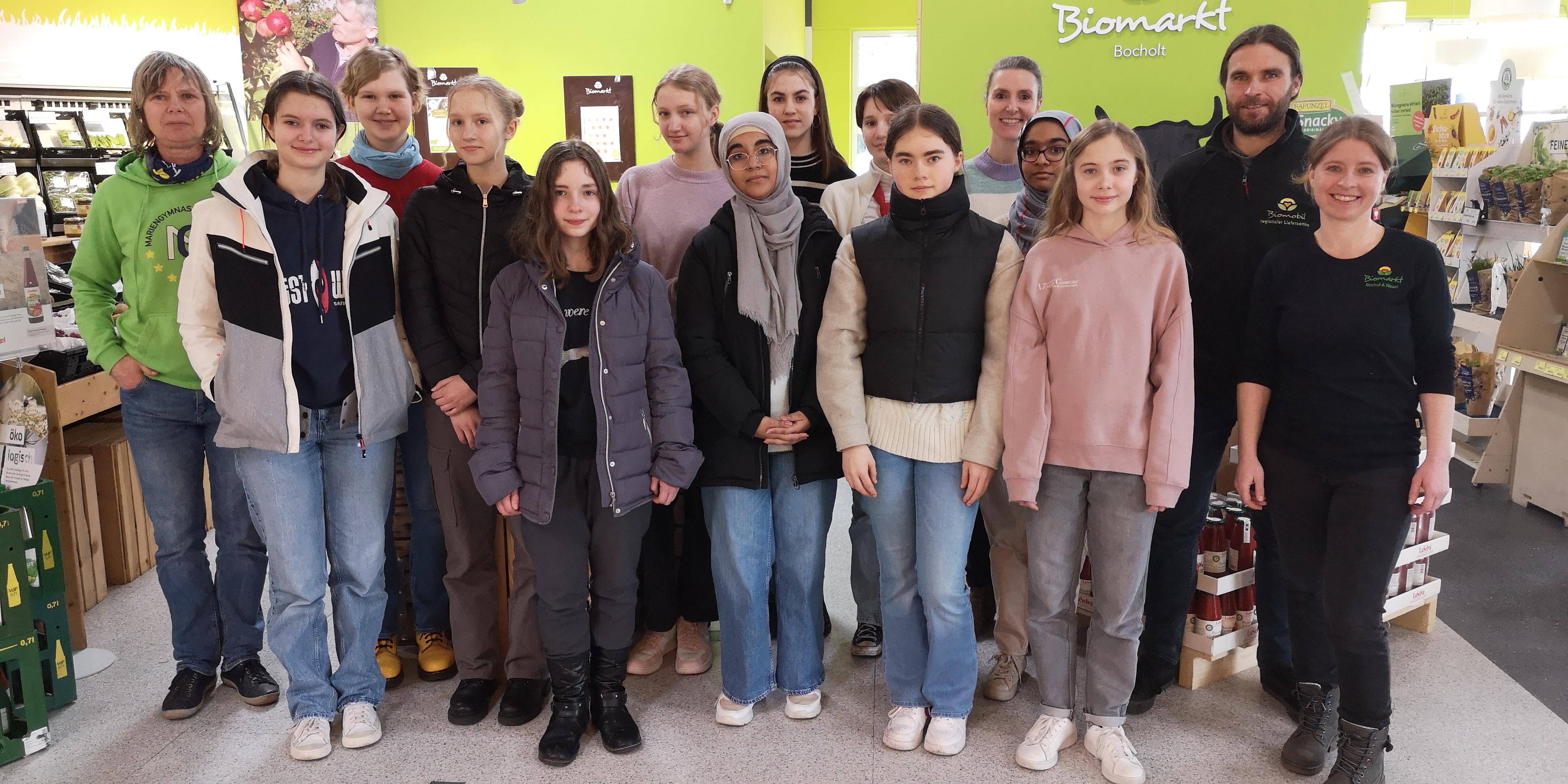 Nachrichtenbild: Nachhaltig Einkaufen in Bocholt – Die Girls for Future im Biomarkt