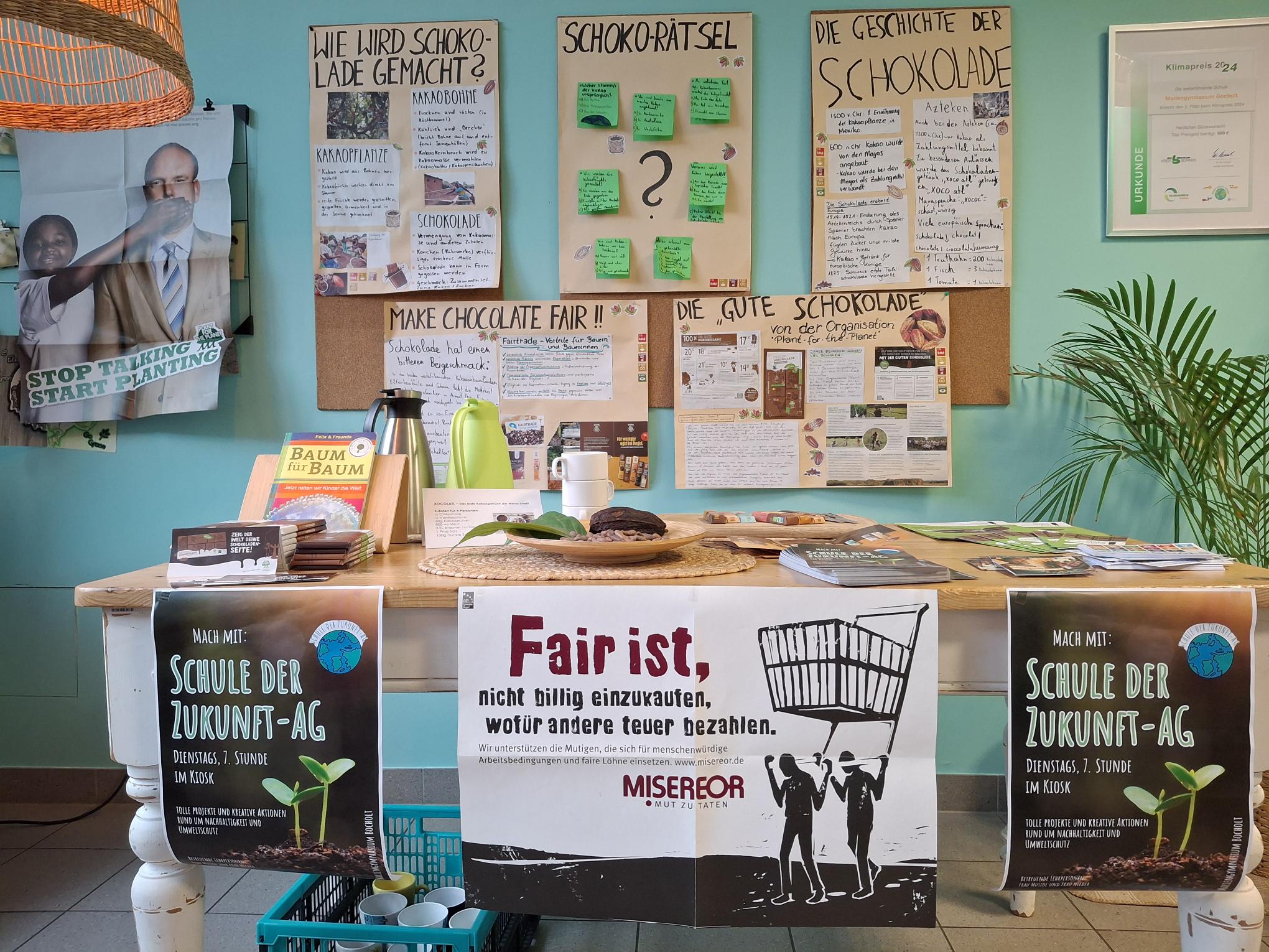 Nachrichtenbild: Fairtrade-Aktion im Schulkiosk: Die „Gute Schokolade“ und eine Reise durch die Welt des Fairtrade