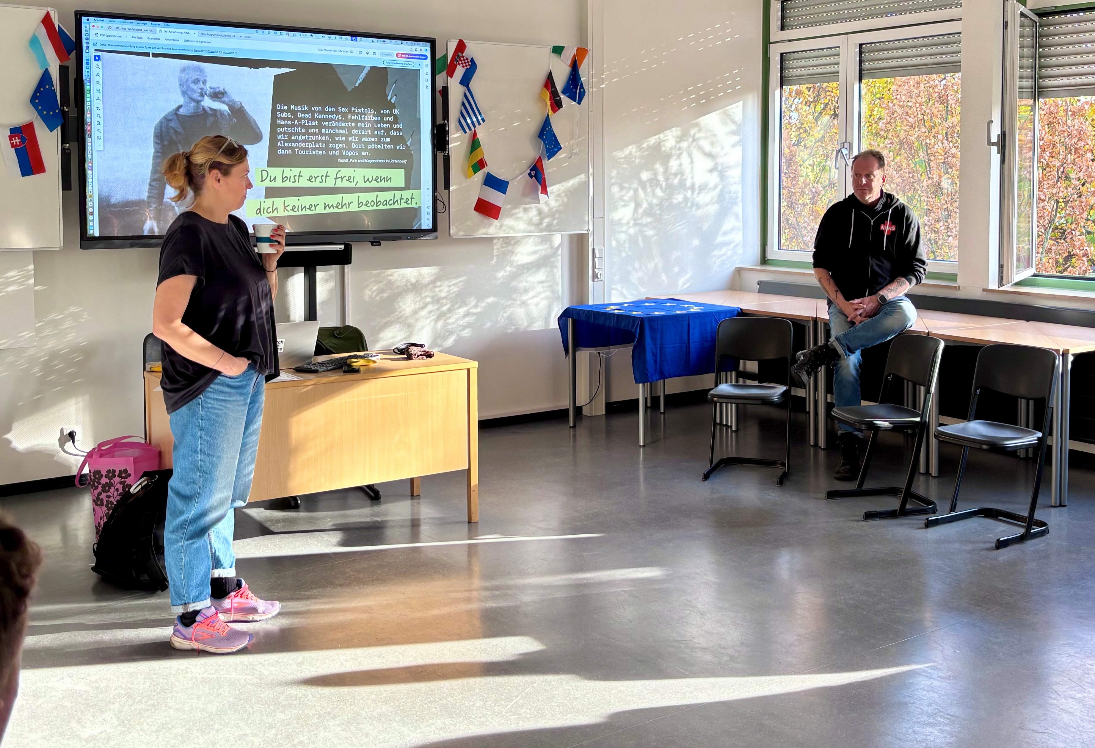 Nachrichtenbild: Zeitzeugen berichten – Nadja Klier und Ingo Hasselbach am Mariengymnasium