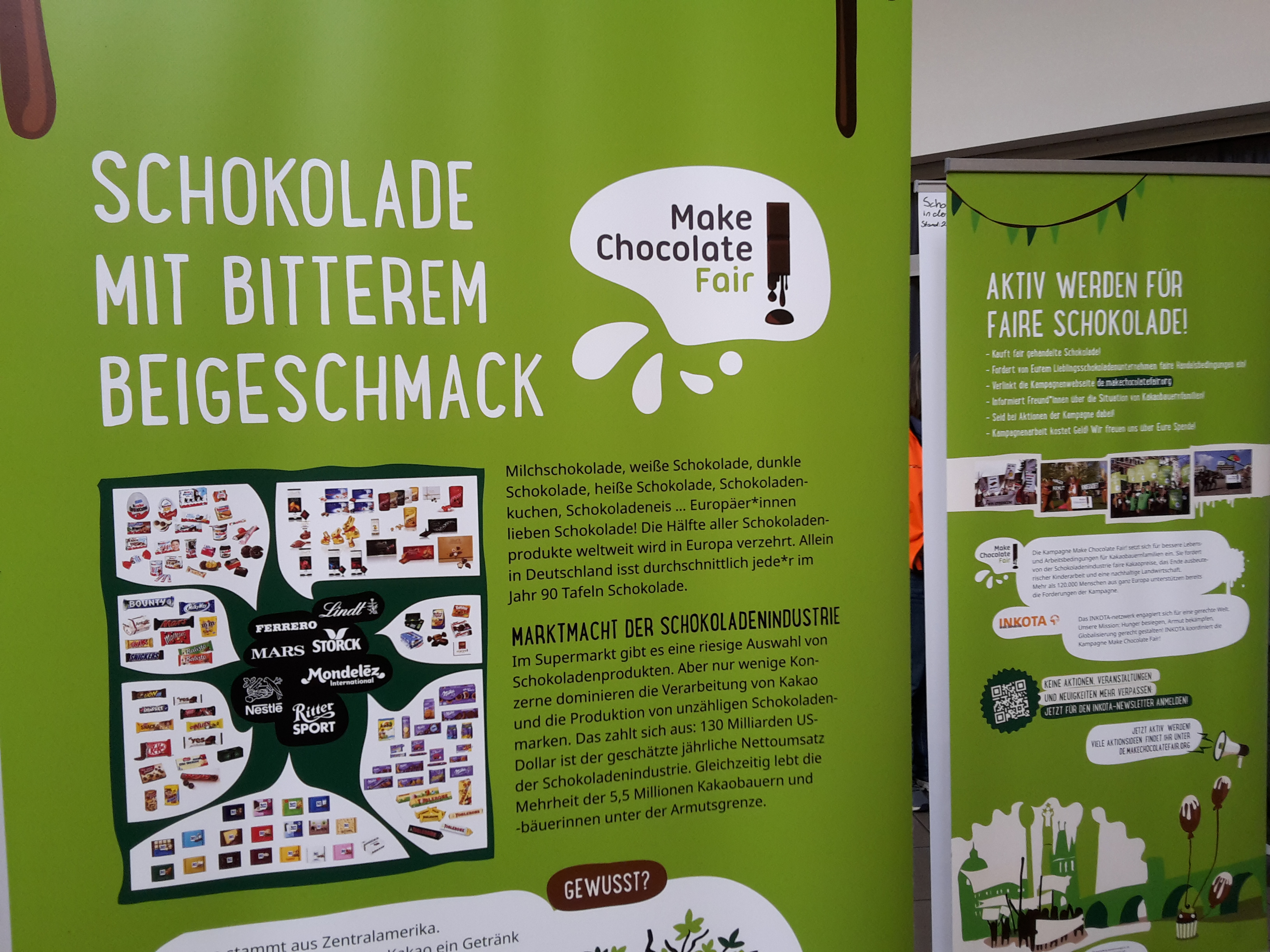 Nachrichtenbild: "Make chocolate fair" - Die „Schule der Zukunft - AG“ besucht Ausstellung zum fairen Handel