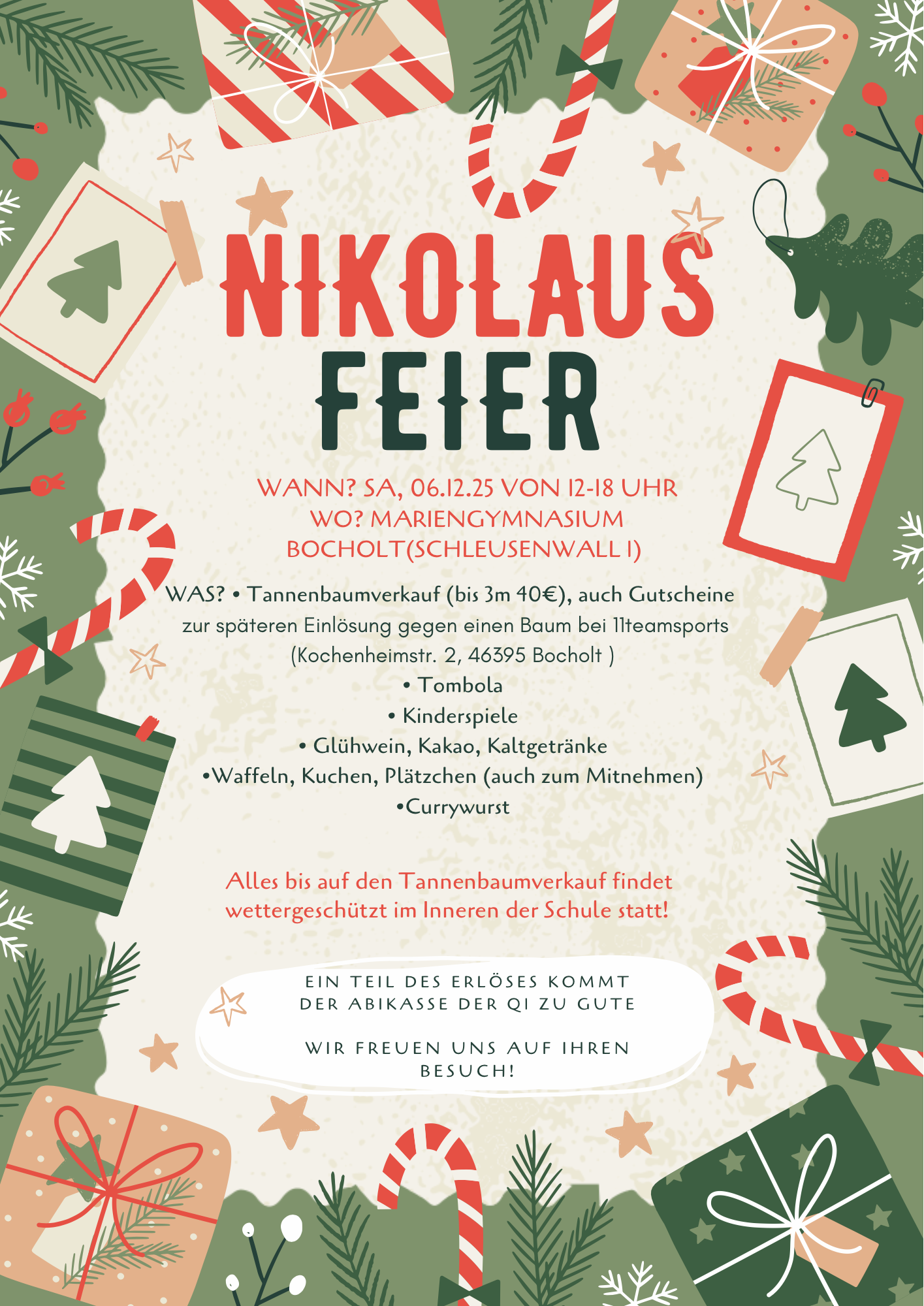 Nachrichtenbild: Einladung zur Nikolausfeier der Q1