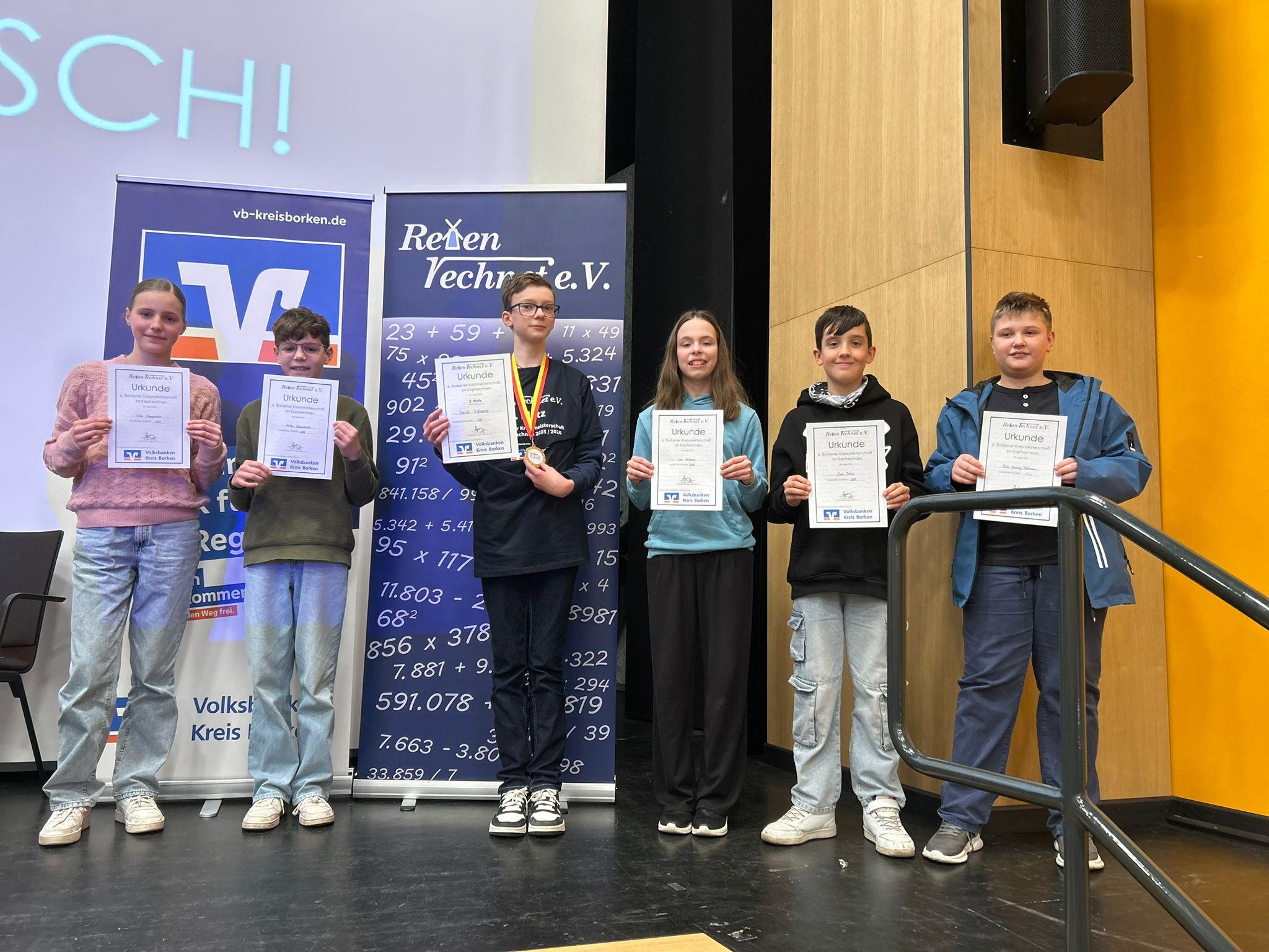 Nachrichtenbild: Kreismeisterschaft im Kopfrechnen