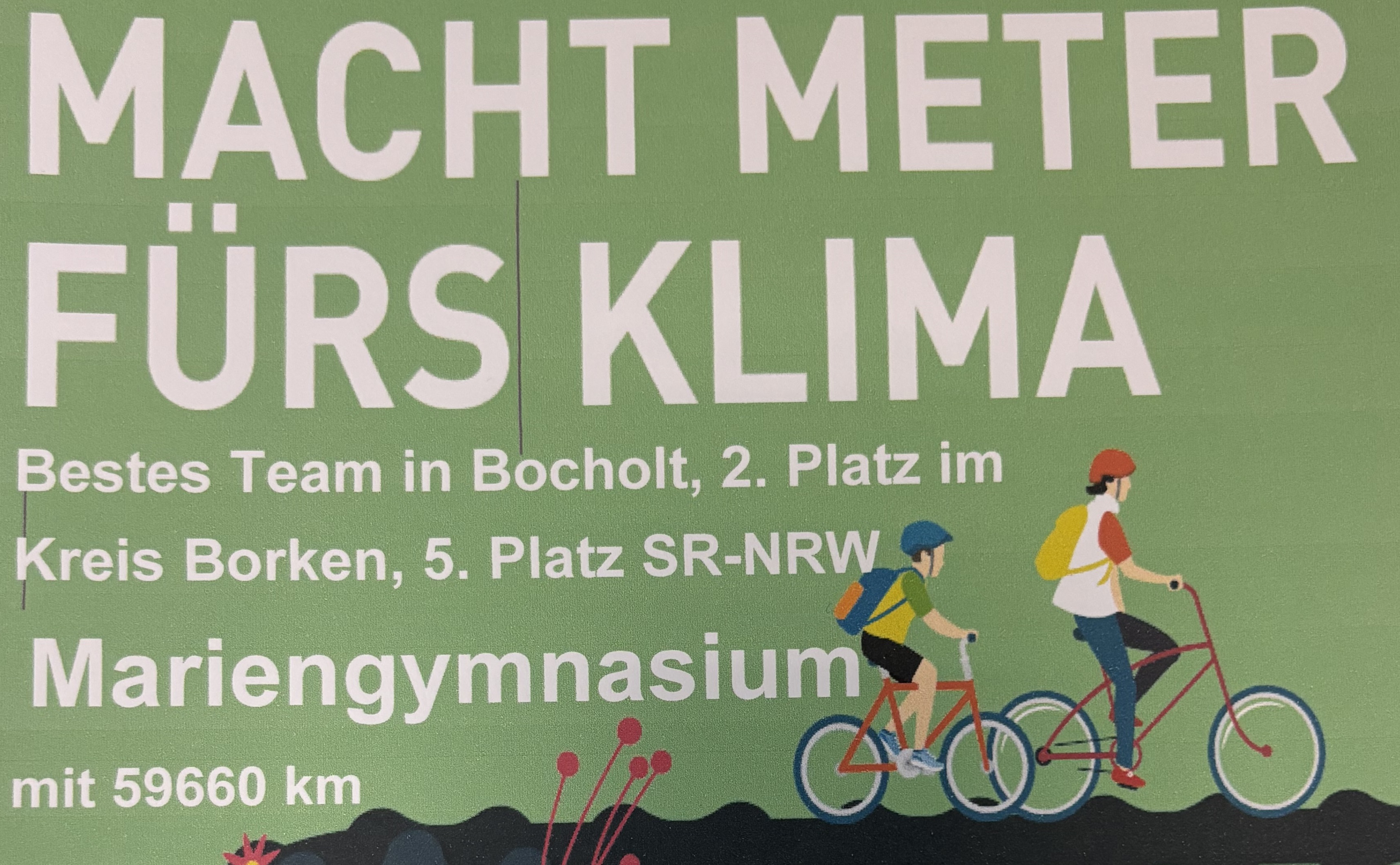 Nachrichtenbild: Mariengymnasium wird Sieger beim Stadtradeln in Bocholt